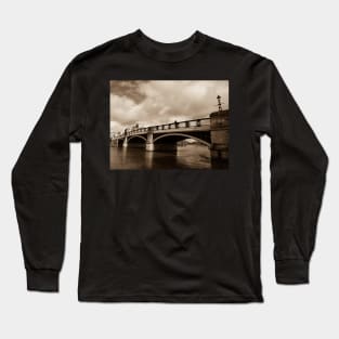 Bridge on river Thames in Windsor, UK Long Sleeve T-Shirt